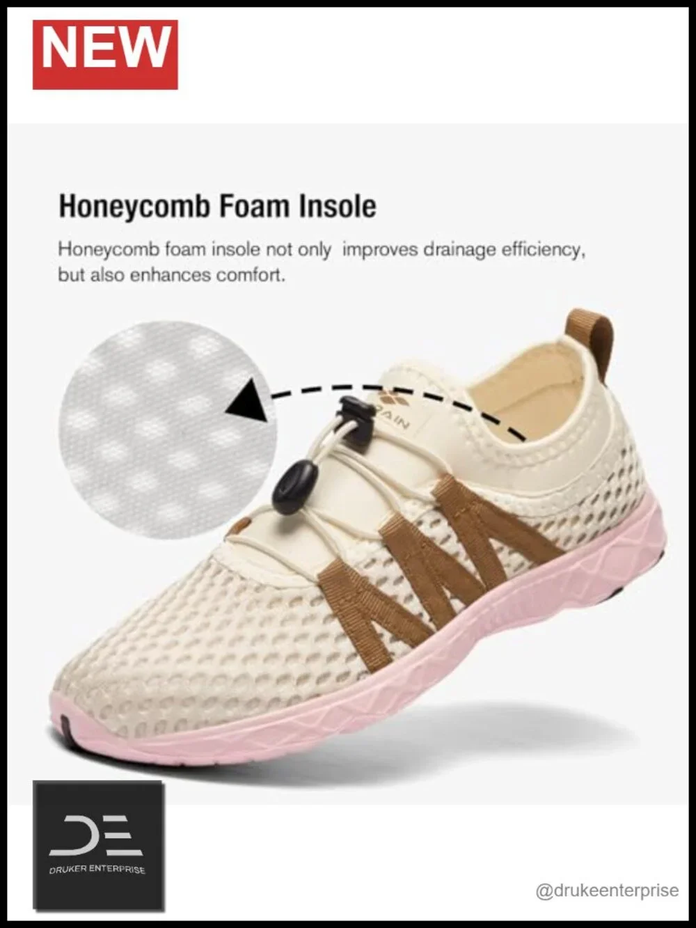 Mesh Slip On Water Shoes with Drainage Holes